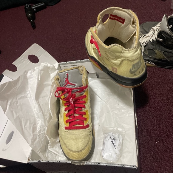 Off White Air Jordan 5 ‘Sail’ - Picture 1 of 6